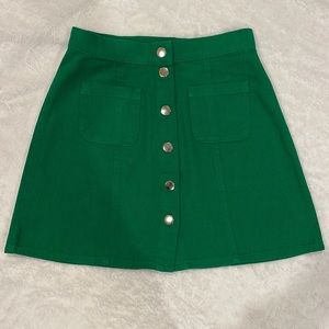 Francesca’s emerald high waisted skirt